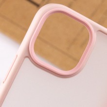 TPU+PC чехол Metal Buttons для Apple iPhone 15 (6.1") – Розовый