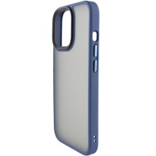 TPU+PC чехол Metal Buttons для Apple iPhone 15 (6.1") – Синий