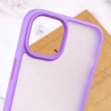 TPU+PC чехол Metal Buttons для Apple iPhone 15 (6.1") – Сиреневый