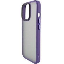 TPU+PC чехол Metal Buttons для Apple iPhone 15 (6.1") – Темно-Фиолетовый