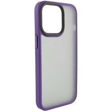 TPU+PC чехол Metal Buttons для Apple iPhone 15 (6.1") – Темно-Фиолетовый