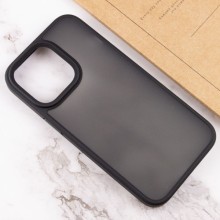 TPU+PC чехол Metal Buttons для Apple iPhone 15 (6.1") – Черный