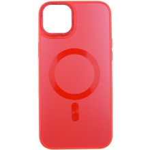 Чехол TPU+Glass Sapphire Midnight Open Camera with MagSafe для Apple iPhone 15 (6.1") – Красный