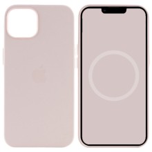 Чехол Silicone case (AAA) with Magsafe and Animation для Apple iPhone 15 (6.1") – Розовый