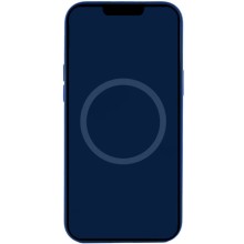 Чехол Silicone case (AAA) with Magsafe and Animation для Apple iPhone 15 (6.1") – Синий