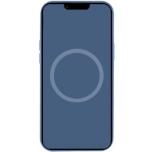Чехол Silicone case (AAA) with Magsafe and Animation для Apple iPhone 15 (6.1") – Синий