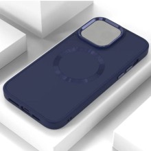 TPU чехол Bonbon Metal Style with MagSafe для Apple iPhone 15 (6.1") – Синий