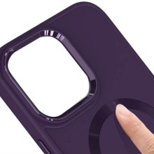 TPU чехол Bonbon Metal Style with MagSafe для Apple iPhone 15 (6.1") – Фиолетовый