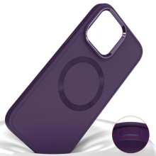 TPU чехол Bonbon Metal Style with MagSafe для Apple iPhone 15 (6.1") – Фиолетовый