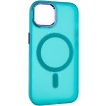 Чехол TPU+PC Lily with MagSafe для Apple iPhone 15 (6.1") – Зеленый