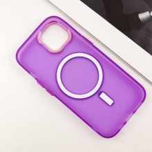 Чехол TPU+PC Lily with MagSafe для Apple iPhone 15 (6.1") – Фиолетовый