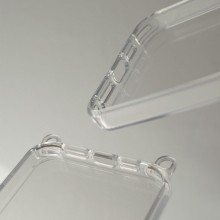 Чехол TPU Transparent with Straps для Apple iPhone 15 (6.1") – Оранжевый