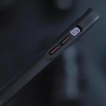 TPU+PC чехол Metal Buttons with MagSafe Carbon Ring для Apple iPhone 15 (6.1") – Черный