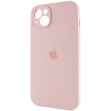 Чохол Silicone Case Full Camera Protective (AA) для Apple iPhone 15 (6.1") – Рожевий