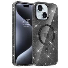 Чехол TPU Eclipse Sparkle (MagFit) для Apple iPhone 15 (6.1") – Черный