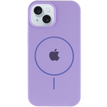 Чехол Silicone Case Full Protective (AA) with MagSafe для Apple iPhone 15 (6.1") – Сиреневый