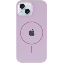 Чехол Silicone Case Full Protective (AA) with MagSafe для Apple iPhone 15 (6.1") – Сиреневый