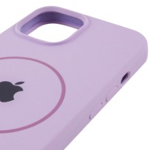 Чехол Silicone Case Full Protective (AA) with MagSafe для Apple iPhone 15 (6.1") – Сиреневый