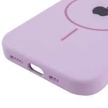 Чехол Silicone Case Full Protective (AA) with MagSafe для Apple iPhone 15 (6.1") – Сиреневый
