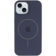 Чехол Silicone Case Full Protective (AA) with MagSafe для Apple iPhone 15 (6.1") – Темно-синий