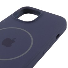 Чехол Silicone Case Full Protective (AA) with MagSafe для Apple iPhone 15 (6.1") – Темно-синий