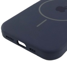 Чехол Silicone Case Full Protective (AA) with MagSafe для Apple iPhone 15 (6.1") – Темно-синий