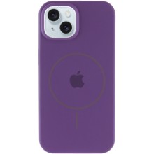 Чехол Silicone Case Full Protective (AA) with MagSafe для Apple iPhone 15 (6.1") – Фиолетовый