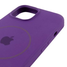 Чехол Silicone Case Full Protective (AA) with MagSafe для Apple iPhone 15 (6.1") – Фиолетовый
