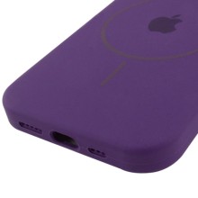 Чехол Silicone Case Full Protective (AA) with MagSafe для Apple iPhone 15 (6.1") – Фиолетовый