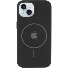 Чохол Silicone Case Full Protective (AA) with MagSafe для Apple iPhone 15 (6.1") – Чорний