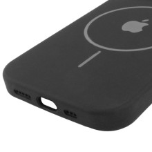 Чохол Silicone Case Full Protective (AA) with MagSafe для Apple iPhone 15 (6.1") – Чорний