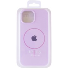 Чохол Silicone Case Full Protective (AA) with MagSafe для Apple iPhone 15 (6.1") – Бузковий