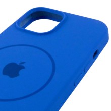 Чохол Silicone Case Full Protective (AA) with MagSafe для Apple iPhone 15 (6.1") – Синій