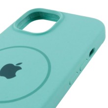 Чохол Silicone Case Full Protective (AA) with MagSafe для Apple iPhone 15 (6.1") – Бірюзовий