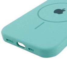 Чохол Silicone Case Full Protective (AA) with MagSafe для Apple iPhone 15 (6.1") – Бірюзовий