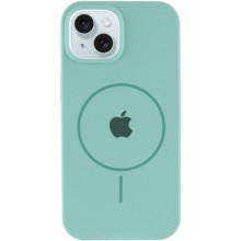 Чохол Silicone Case Full Protective (AA) with MagSafe для Apple iPhone 15 (6.1") – Бірюзовий