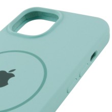 Чохол Silicone Case Full Protective (AA) with MagSafe для Apple iPhone 15 (6.1") – Бірюзовий