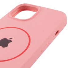 Чохол Silicone Case Full Protective (AA) with MagSafe для Apple iPhone 15 (6.1") – Рожевий