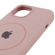 Чохол Silicone Case Full Protective (AA) with MagSafe для Apple iPhone 15 (6.1") – Рожевий
