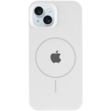 Чохол Silicone Case Full Protective (AA) with MagSafe для Apple iPhone 15 (6.1") – Білий