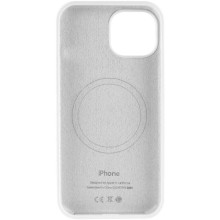 Чохол Silicone Case Full Protective (AA) with MagSafe для Apple iPhone 15 (6.1") – Білий