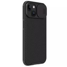 Карбонова накладка Nillkin CamShield Pro для Apple iPhone 15 (6.1") – Чорний