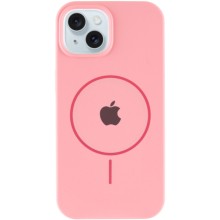 Чохол Silicone Case Full Protective (AA) with MagSafe для Apple iPhone 15 (6.1") – Рожевий
