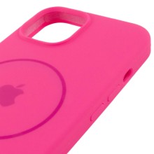 Чохол Silicone Case Full Protective (AA) with MagSafe для Apple iPhone 15 (6.1") – Рожевий