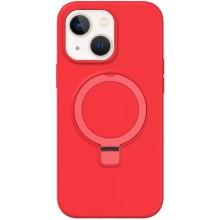 Чехол Silicone Case Full Protective NO LOGO with Ring для Apple iPhone 15 (6.1") – Красный