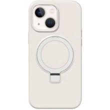 Чехол Silicone Case Full Protective NO LOGO with Ring для Apple iPhone 15 (6.1") – Белый