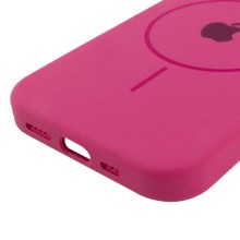 Чохол Silicone Case Full Protective (AA) with MagSafe для Apple iPhone 15 (6.1") – Малиновий