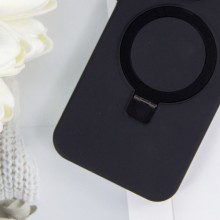 Чехол Silicone Case Full Protective NO LOGO with Ring для Apple iPhone 15 (6.1") – Черный