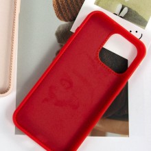 Чехол Silicone Case Full Protective NO LOGO with Ring для Apple iPhone 15 (6.1") – Красный