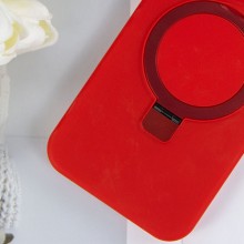 Чехол Silicone Case Full Protective NO LOGO with Ring для Apple iPhone 15 (6.1") – Красный